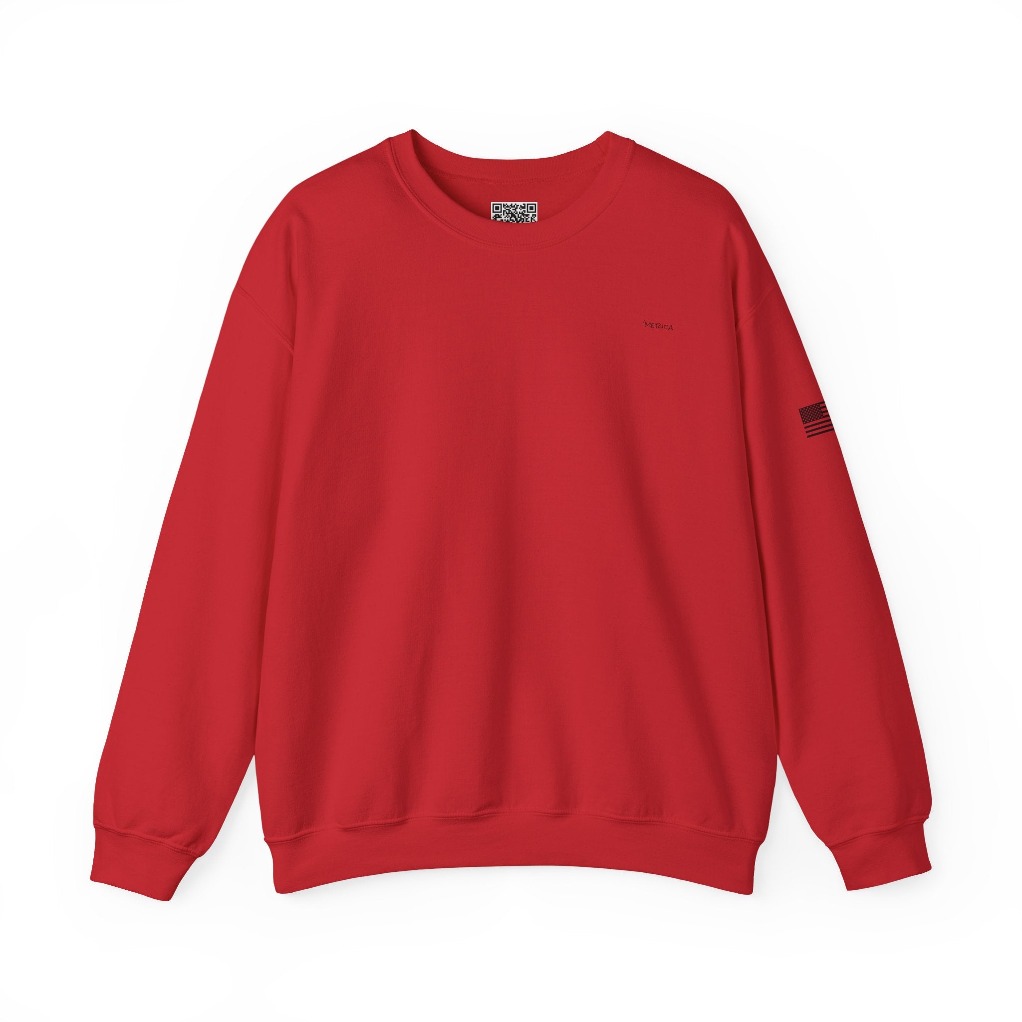 Adult- "'Merica" (Front) "Red White & Brew" (Back)- Unisex Crewneck Sweatshirt, Fourth of July, Summer Fun, Boat Days