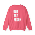 Adult- "Return To" (Front) - "Old Saybrook" (Back) -White Writing -Unisex Crewneck Sweatshirt
