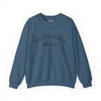 Adult- "White Sands Beach" - Black Writing- Unisex Crewneck Sweatshirt