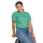 "Champs & Camps" -Camp Themed Bachelorette or Wedding Tee,  Bride Shirt, Last Trail Before The Veil, Bachelorette Party Gift, Summer Vacation Wear, [...]