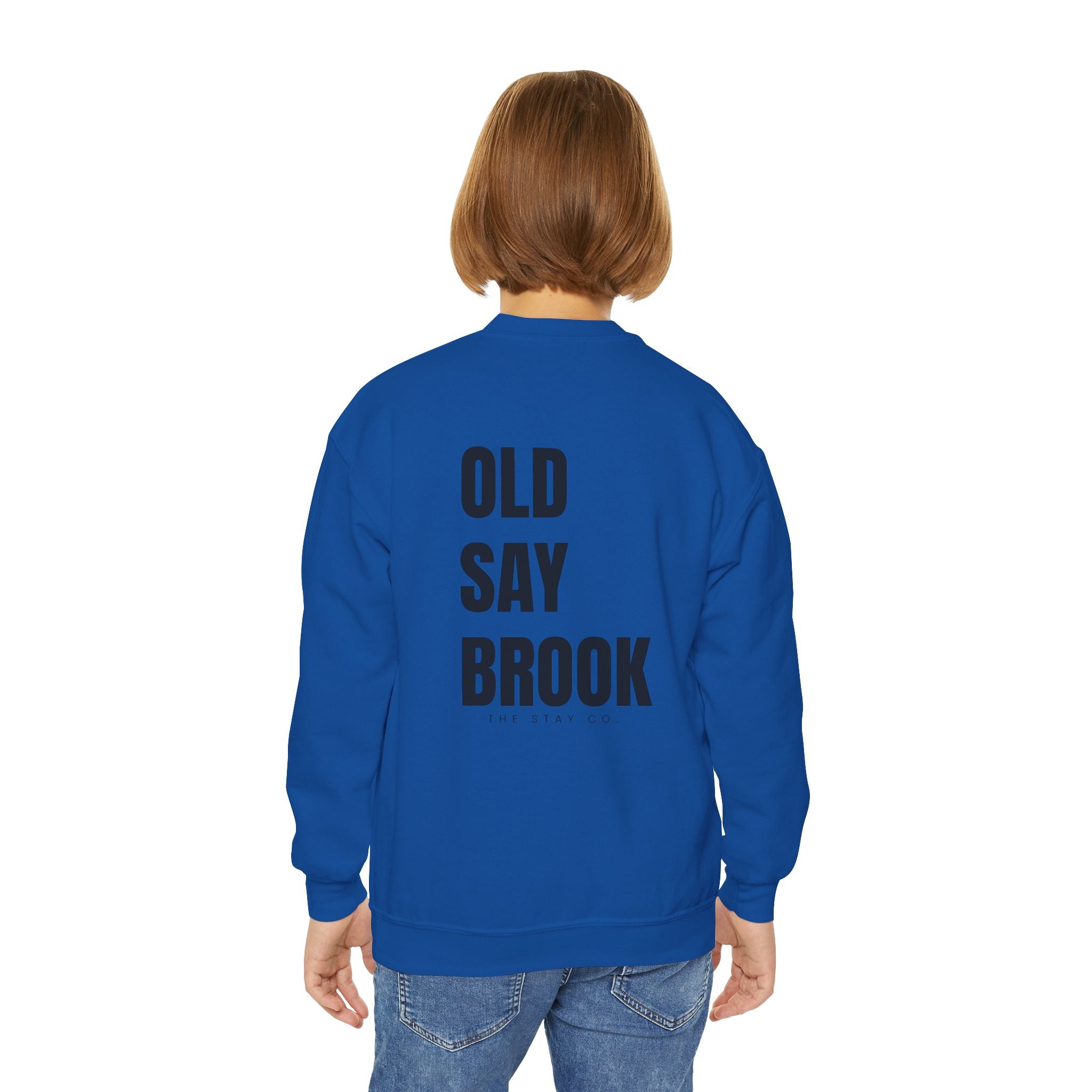 Youth-(XS-XL) Old Saybrook Crewneck Sweatshirt With Association Logo On Front