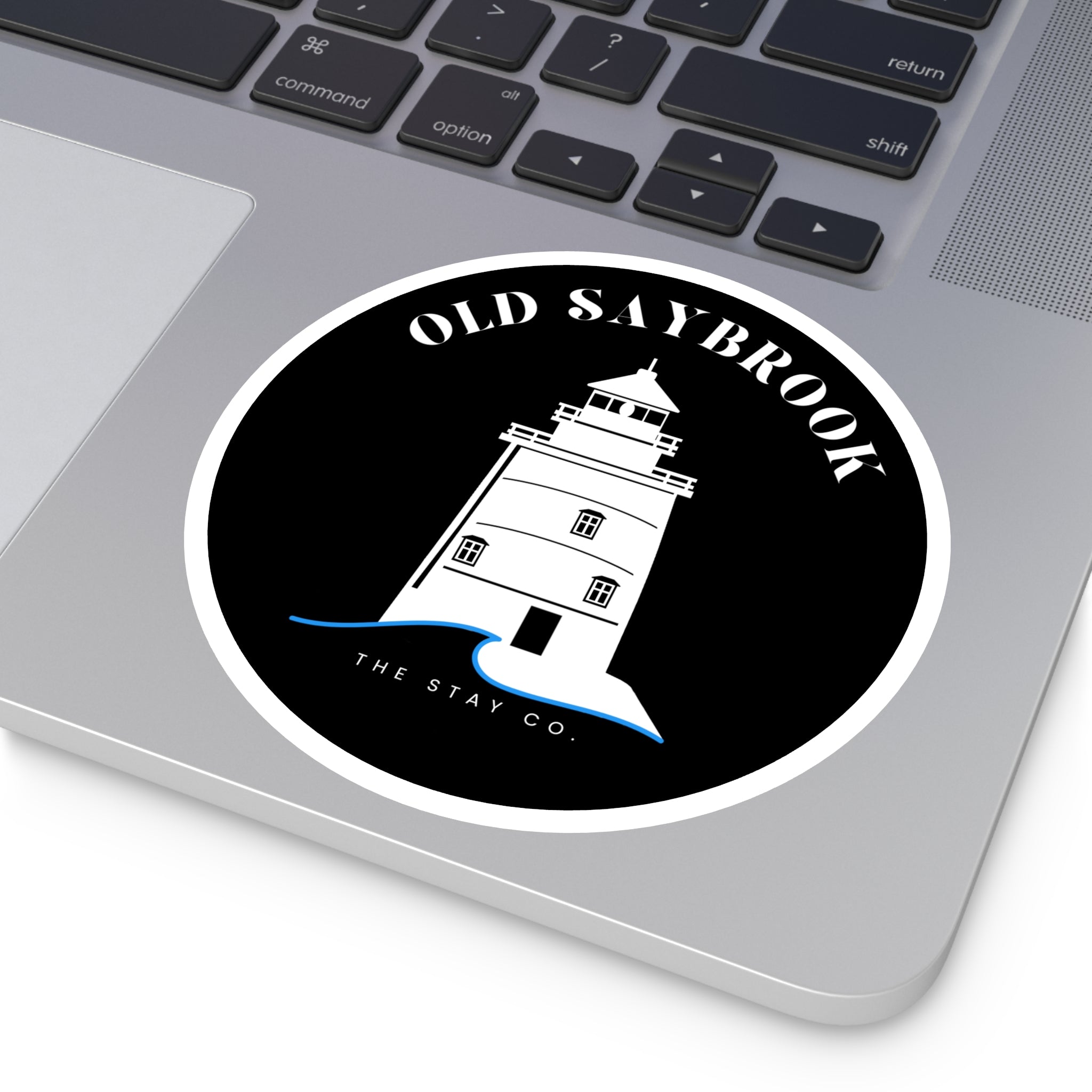 Old Saybrook Lighthouse Round Stickers