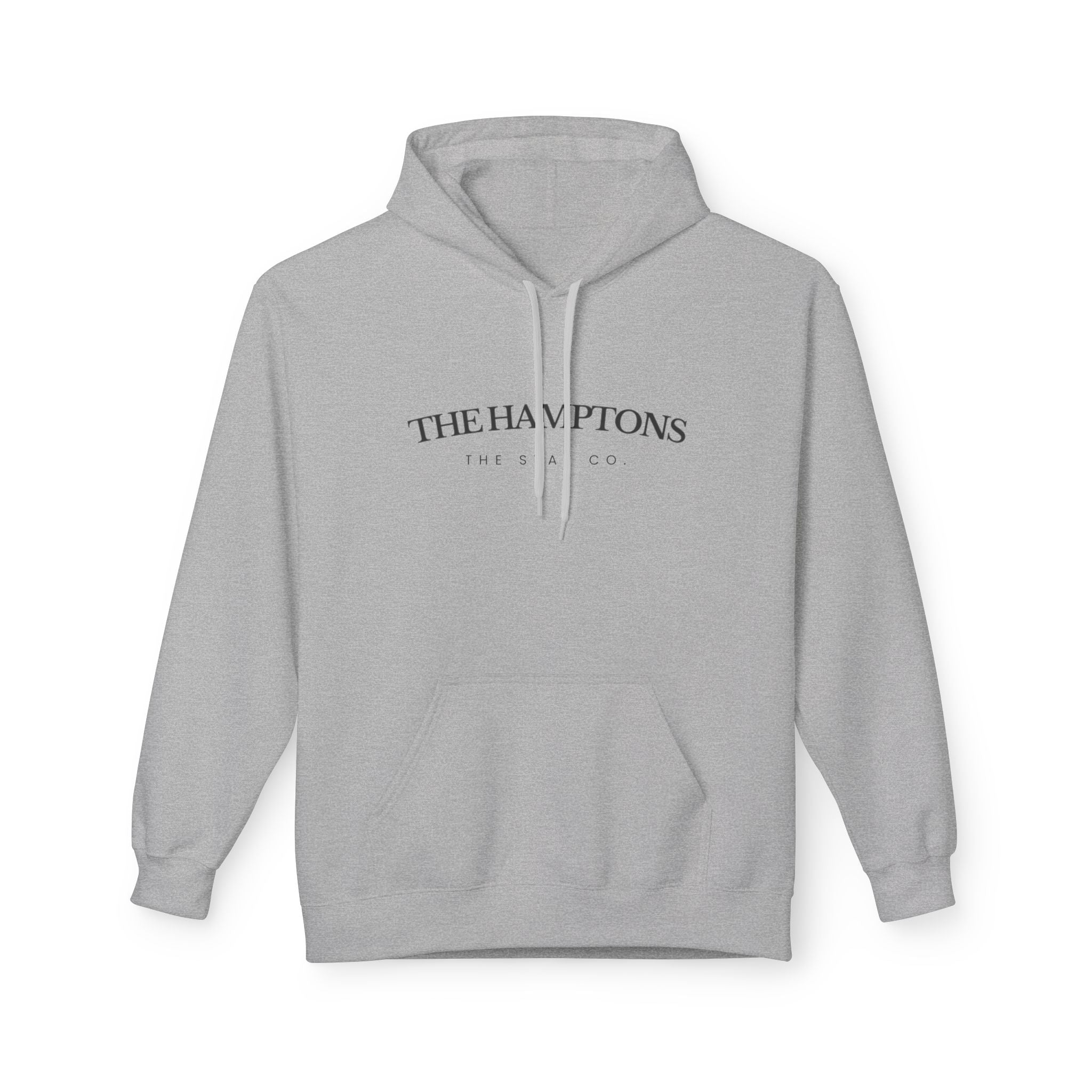 Adult-The Hamptons - Black Writing Hoodie