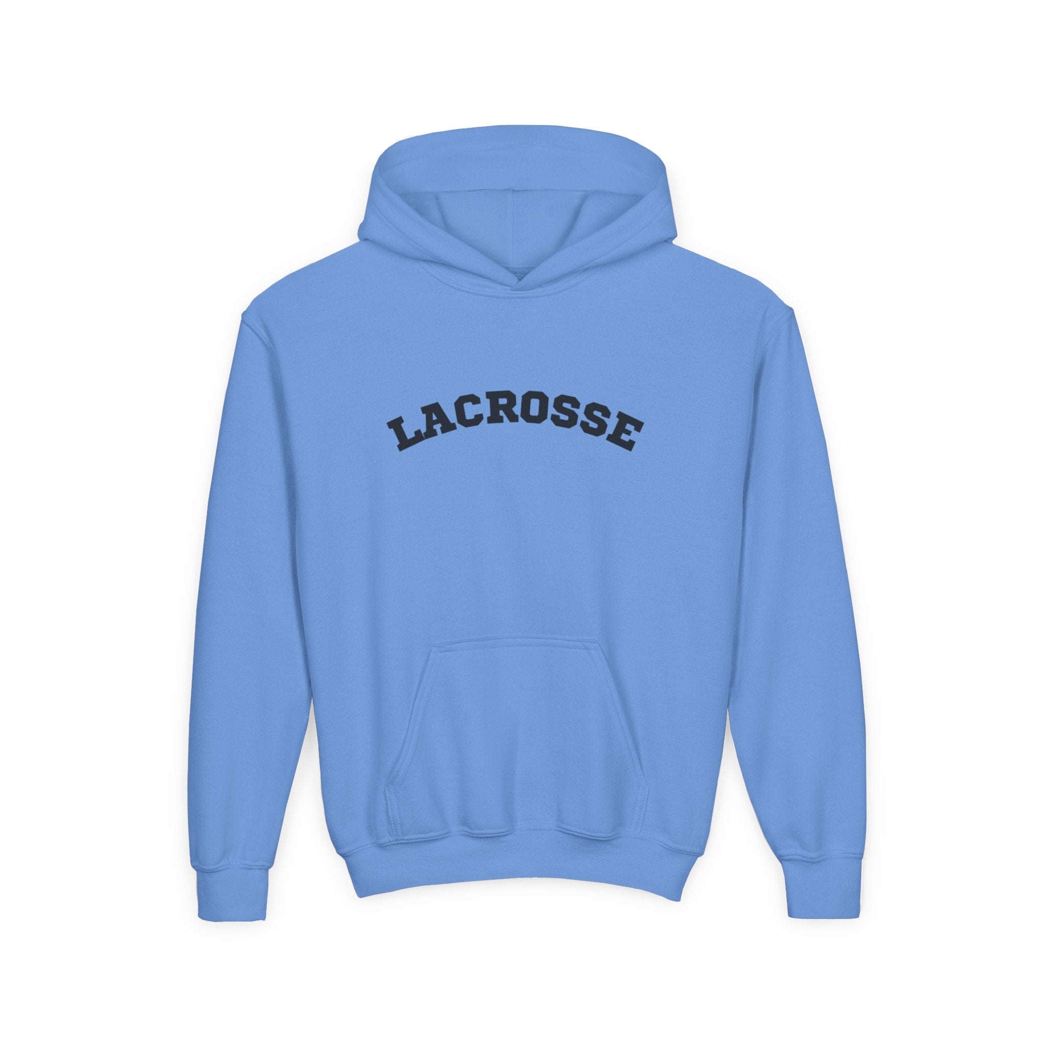 Youth Hoodie "Lacrosse" - Choose Your Color  -Sports Apparel, Gift for Young Athletes, Team Spirit, Cozy Sweatshirt, Game Day Ready