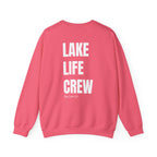 Adult- "Made For This"- (Front)  "Lake Life Crew" (Back)- White Writing- Unisex Crewneck Sweatshirt