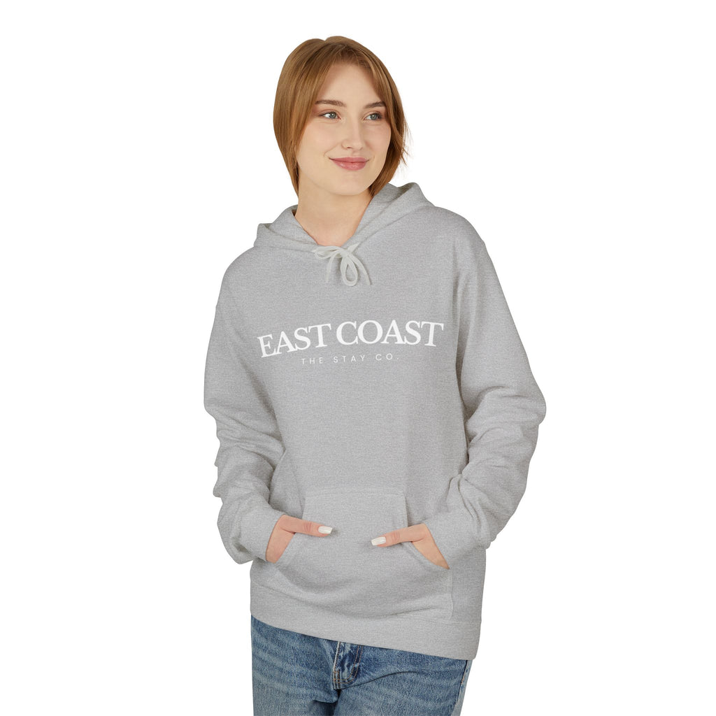 Adult-East Coast - White Writing Hoodie