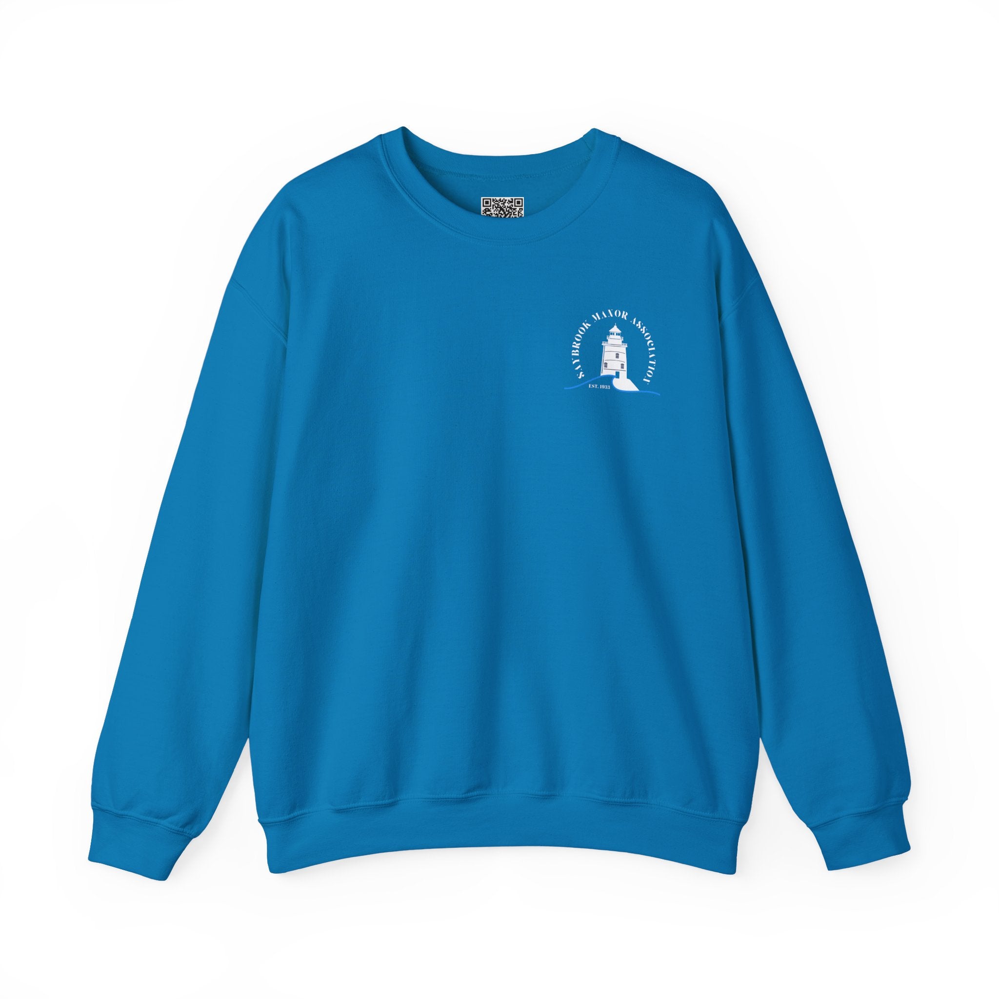 Adult- Old Saybrook Crewneck Sweatshirt With Association Logo On Front