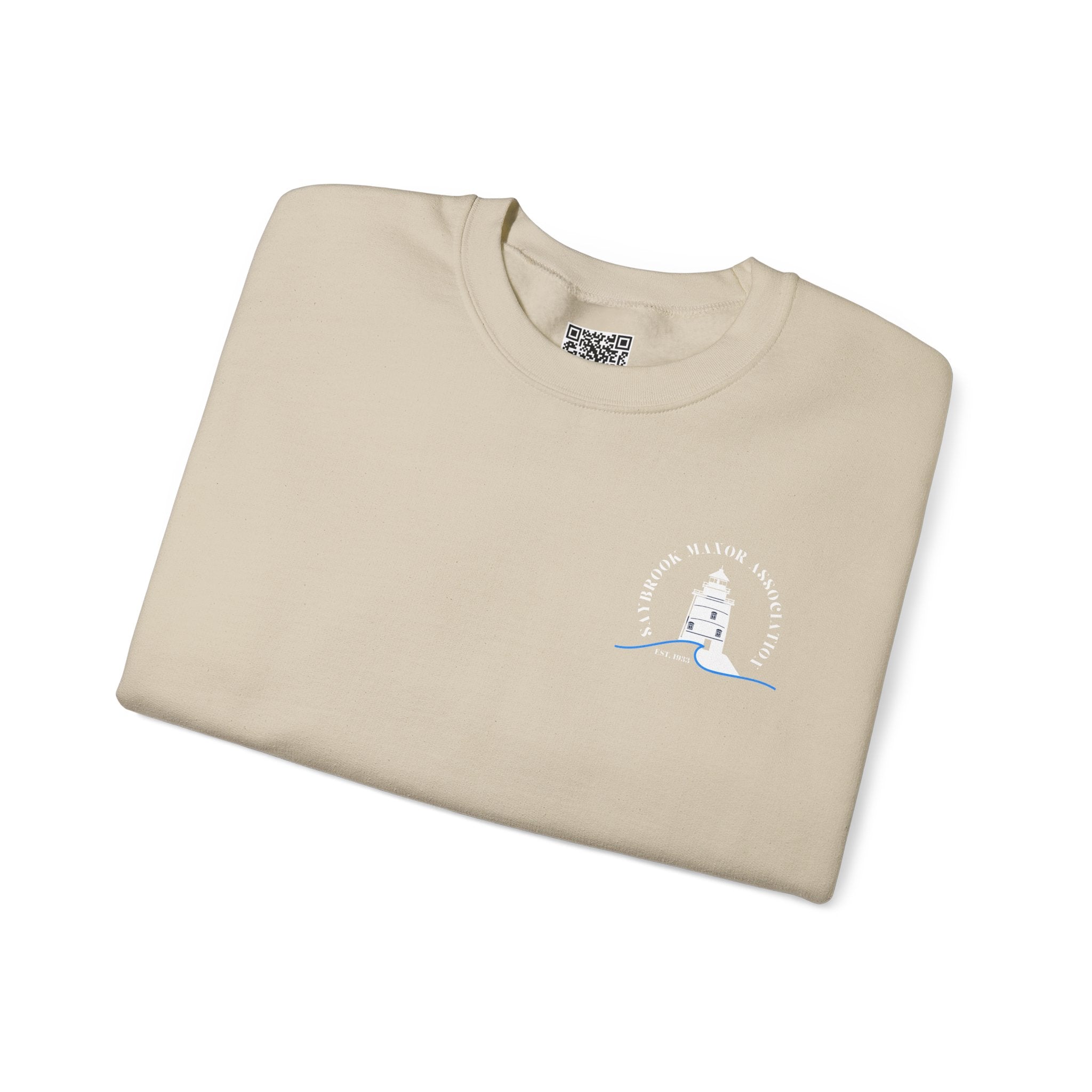 Adult- Old Saybrook Crewneck Sweatshirt With Association Logo On Front