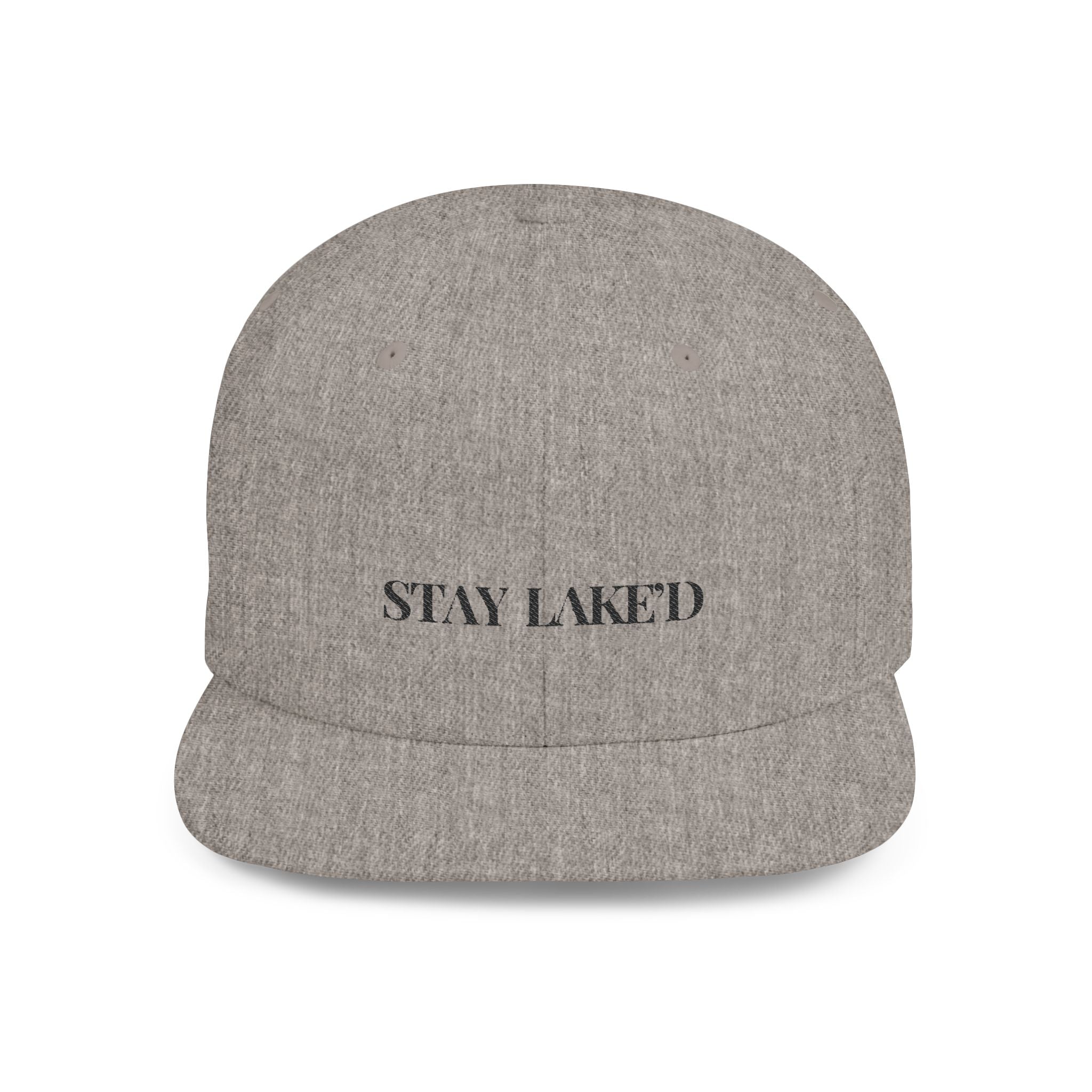 Embroidered Snackback Cap-"Stay Lake'd"- Casual Hat, Outdoor Apparel, Summer Fashion, Gift for Him/Her, Festival Accessory
