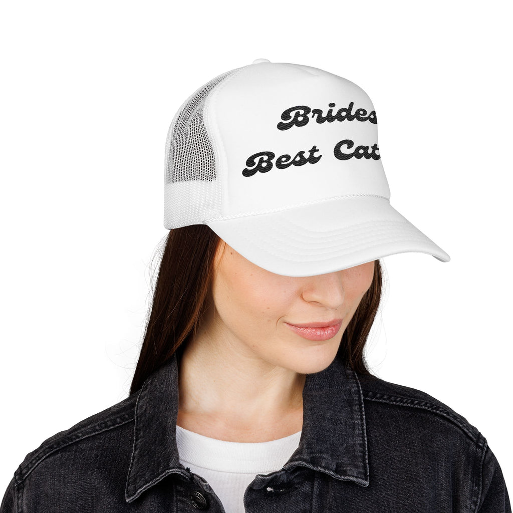 "Brides Best Catch" -Foam Trucker Hat – Embroidered- Perfect for Bachelorettes and Wedding Parties