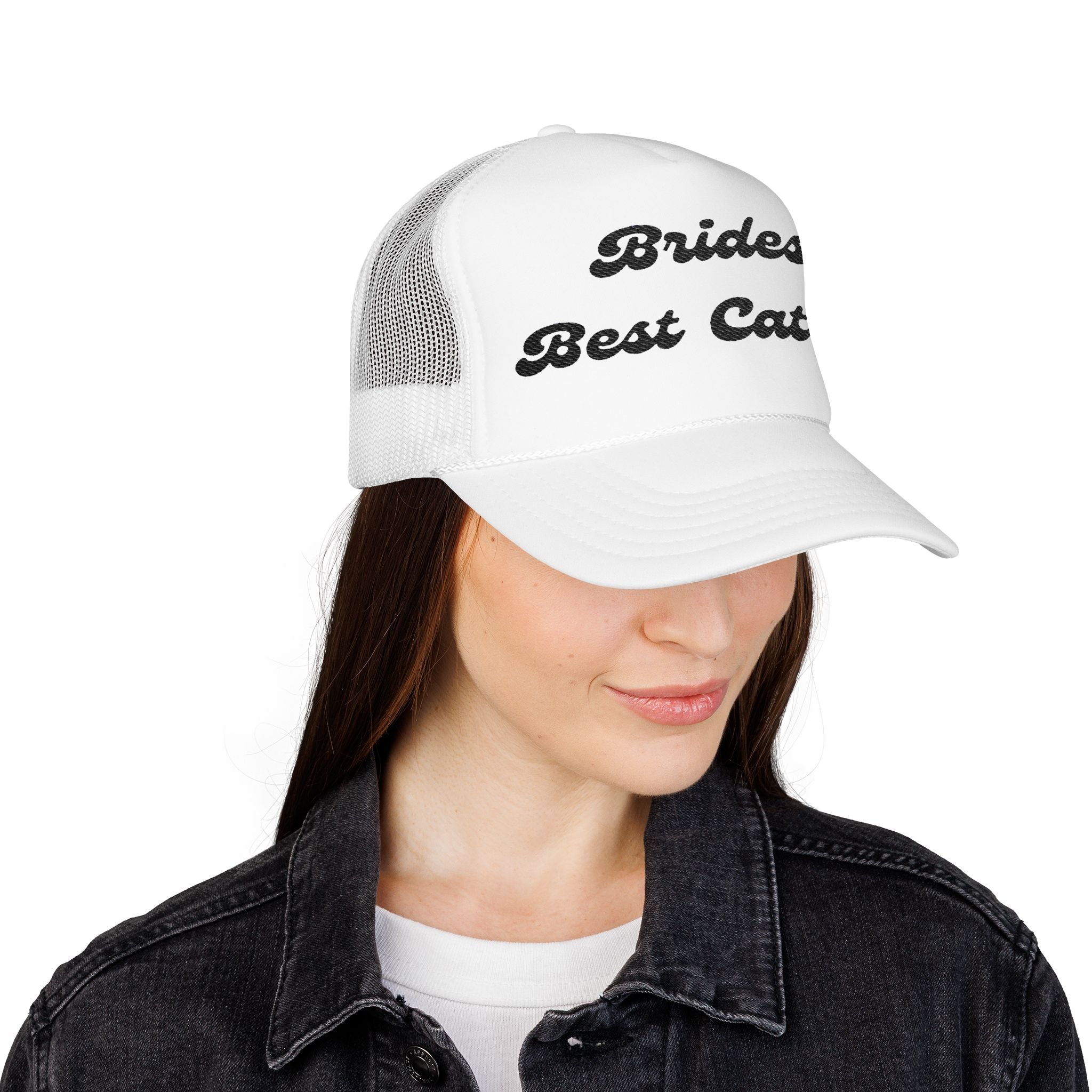 "Brides Best Catch" -Foam Trucker Hat – Embroidered- Perfect for Bachelorettes and Wedding Parties