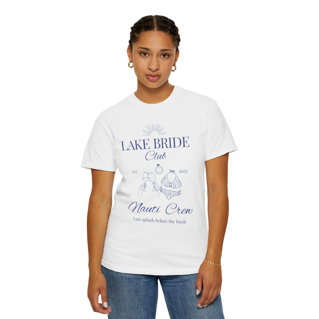 "Lake Bride Club" Unisex-Dyed T-Shirt, Nautical Bachelorette or Wedding Tee, Lake Bride Shirt, Bachelorette Party Gift, Summer Vacation Wear, [...]