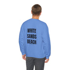 Adult- "'Catch me at"-(Front)- "White Sands Beach Old Lyme, CT"- (Back)- (No Flag) Custom Sweatshirt for location