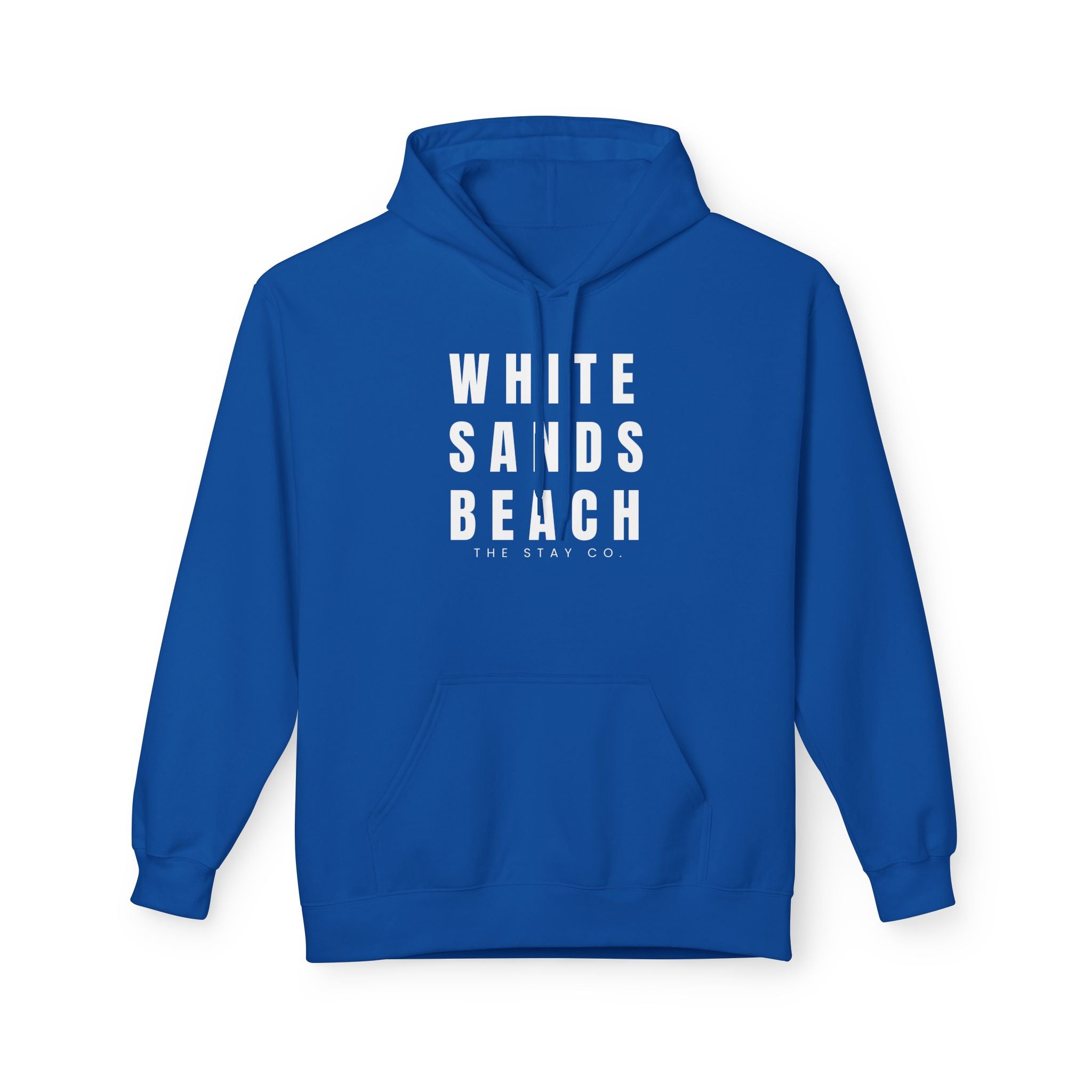 White Sands Beach Hoodie in White Writing