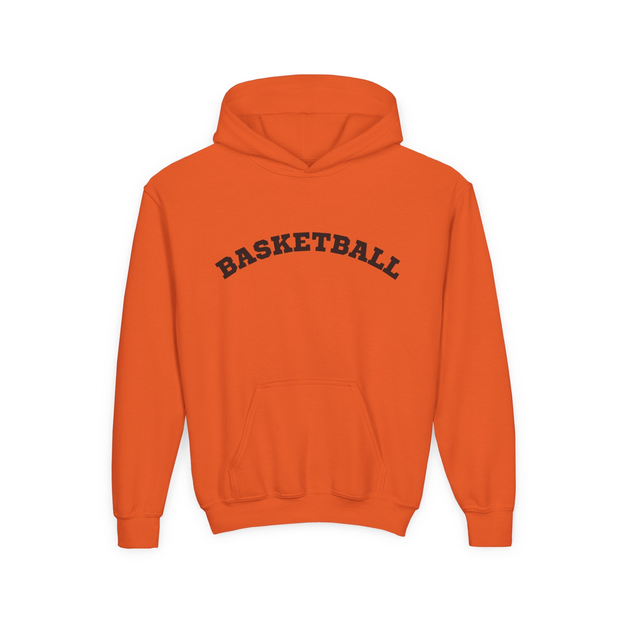 Youth Hoodie "Basketball" - Choose Your Color-Sports Apparel, Gift for Young Athletes, Team Spirit, Cozy Sweatshirt, Game Day Ready