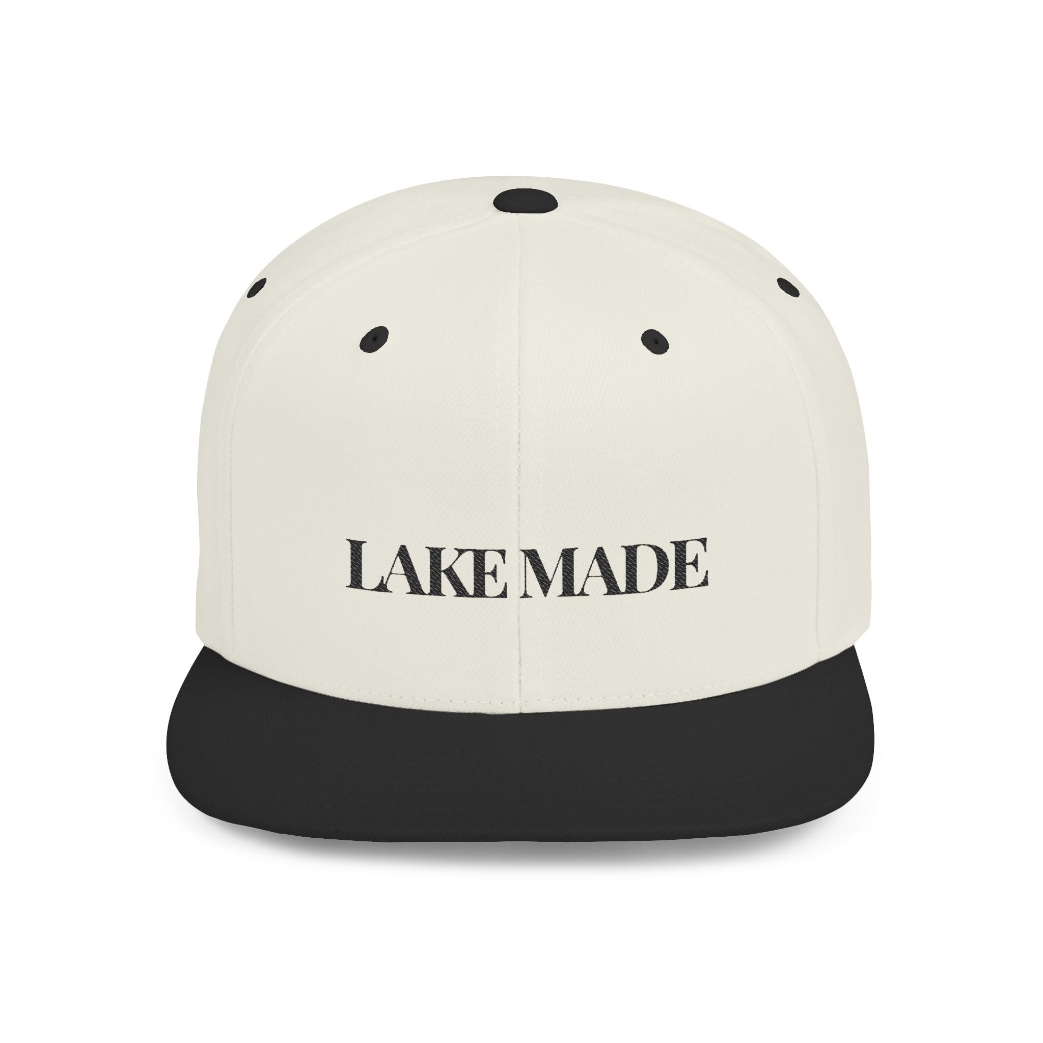 Embroidered Snackback Cap-"Lake Made"- Casual Hat, Outdoor Apparel, Summer Fashion, Gift for Him/Her, Festival Accessory