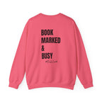 Adult-ELA Teacher Crew Neck " Grammer Guru" (Front)  "Bookmarked & Busy #ELA Club" (Back) -Crewneck Sweatshirt, Cozy Fall Apparel, Unisex Gift, Casual Style, September Vibes, Seasonal Fashion