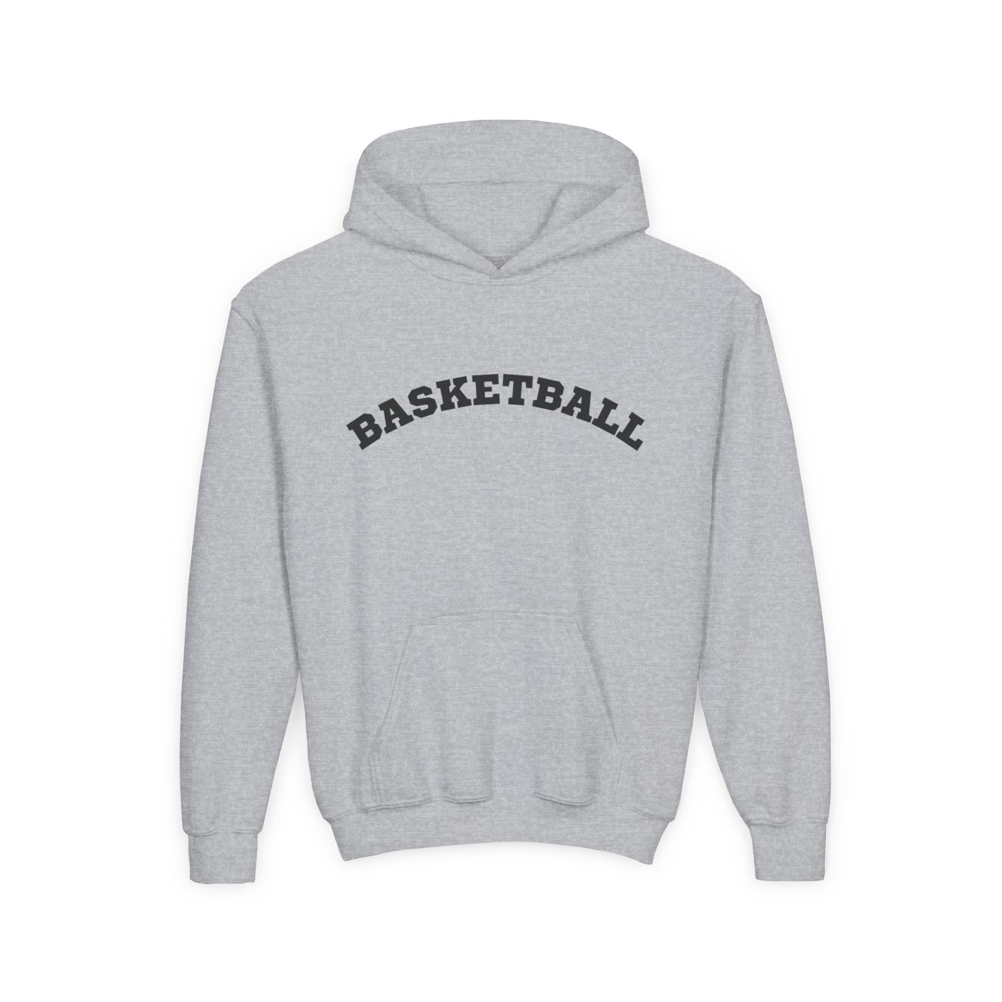Youth Hoodie "Basketball" - Choose Your Color-Sports Apparel, Gift for Young Athletes, Team Spirit, Cozy Sweatshirt, Game Day Ready