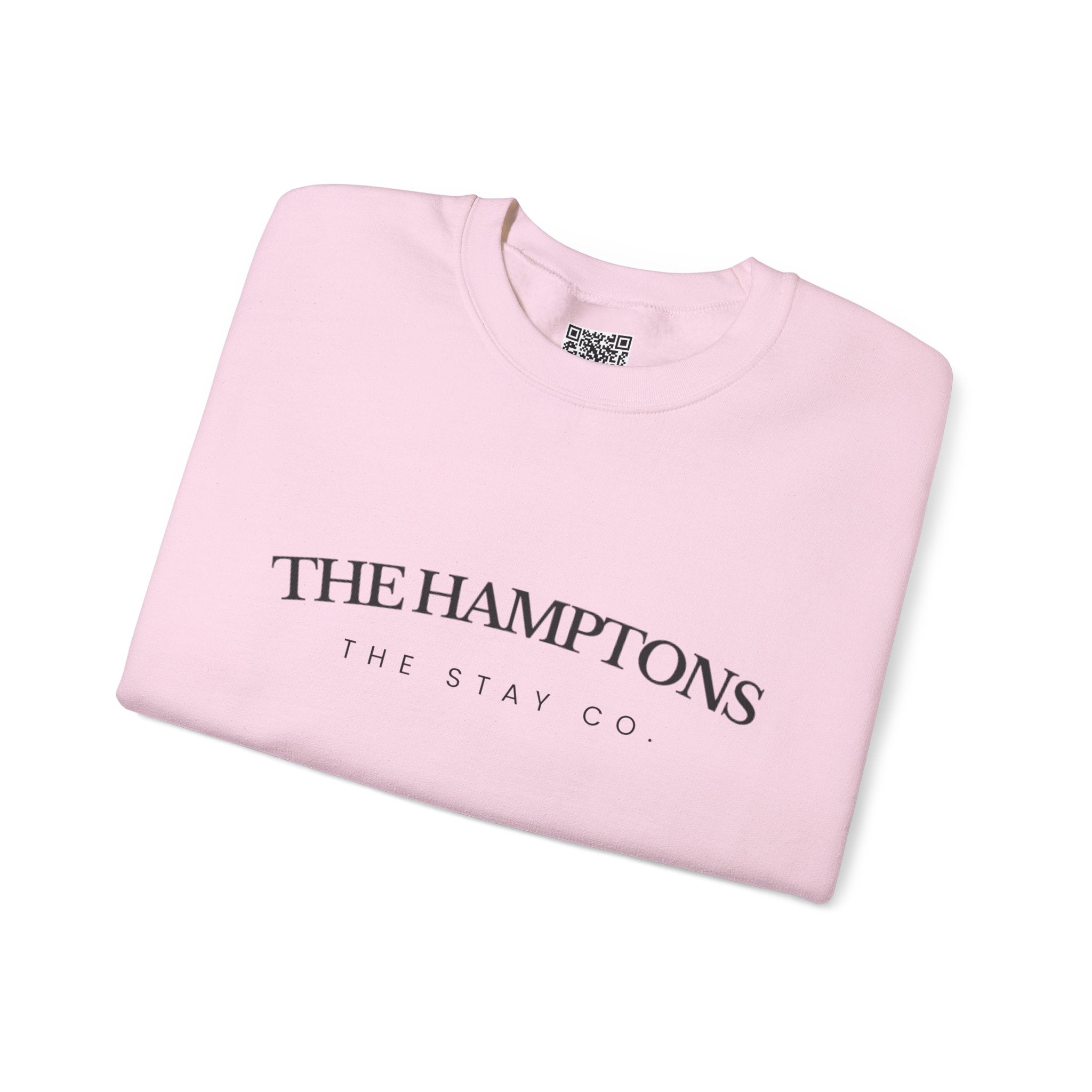 Adult- "The Hamptons" - Black Writing- Crewneck Sweatshirt