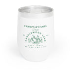“Champs & Camps”-Candlewood Lake- Last Trail Before the Veil-Stylish Wine Tumbler for Bachelorette and wedding parties, Travel Mug, Gift for Wine Lovers, Outdoor Drinkware, Personalized Insulated Cup