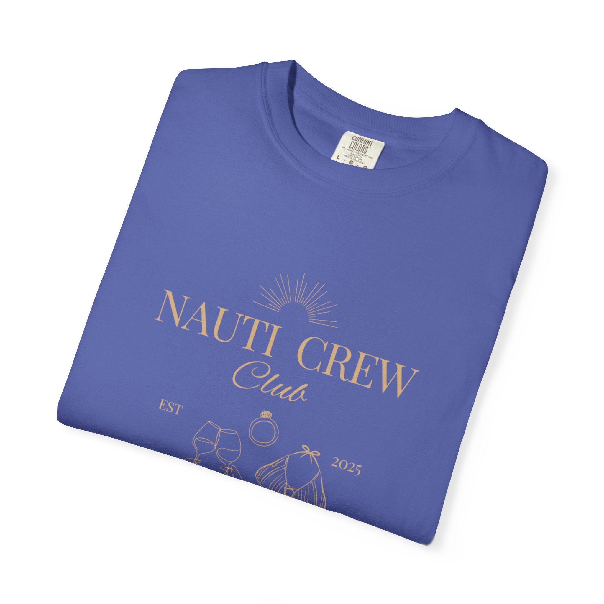 Matching "Nauti Crew-Best Mates" -T-Shirt, Pefect for Bachelorette and Wedding Parties- Unisex Vacation Top, Sailor Humor Apparel