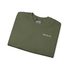 Adult- "Return To" (Front) - "Old Saybrook" (Back) -White Writing -Unisex Crewneck Sweatshirt