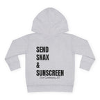 Toddler (2T-6T)- "Gone To The Beach" (Front) "Send Snax & Sunscreen, Old Saybrook, CT"- (Back)- Hoodie