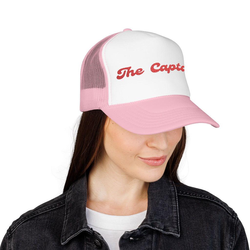 "The Captain"- Foam Trucker Hat, Embroidered Cap, BBQ Hat, Perfect Gift for Grilling Enthusiasts, Summer BBQ Accessory, Fun Party Hat