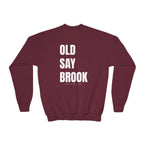 Youth-(XS-XL) Old Saybrook Crewneck With Association Logo On Front- White Writing