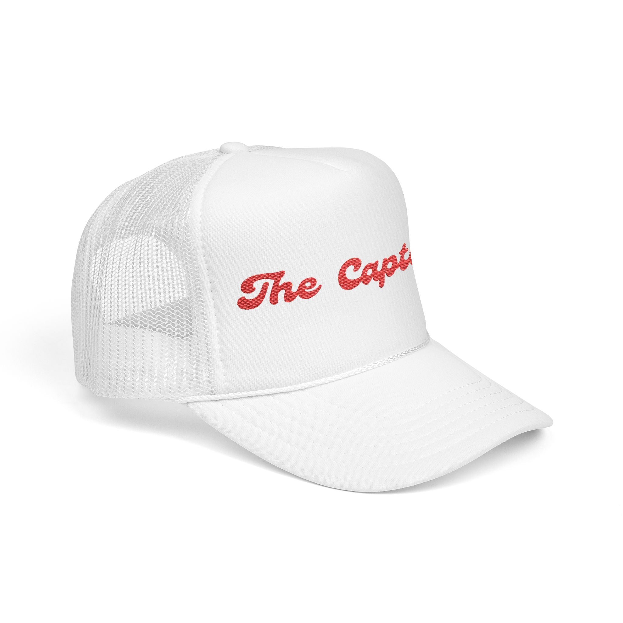 "The Captain"- Foam Trucker Hat, Embroidered Cap, BBQ Hat, Perfect Gift for Grilling Enthusiasts, Summer BBQ Accessory, Fun Party Hat