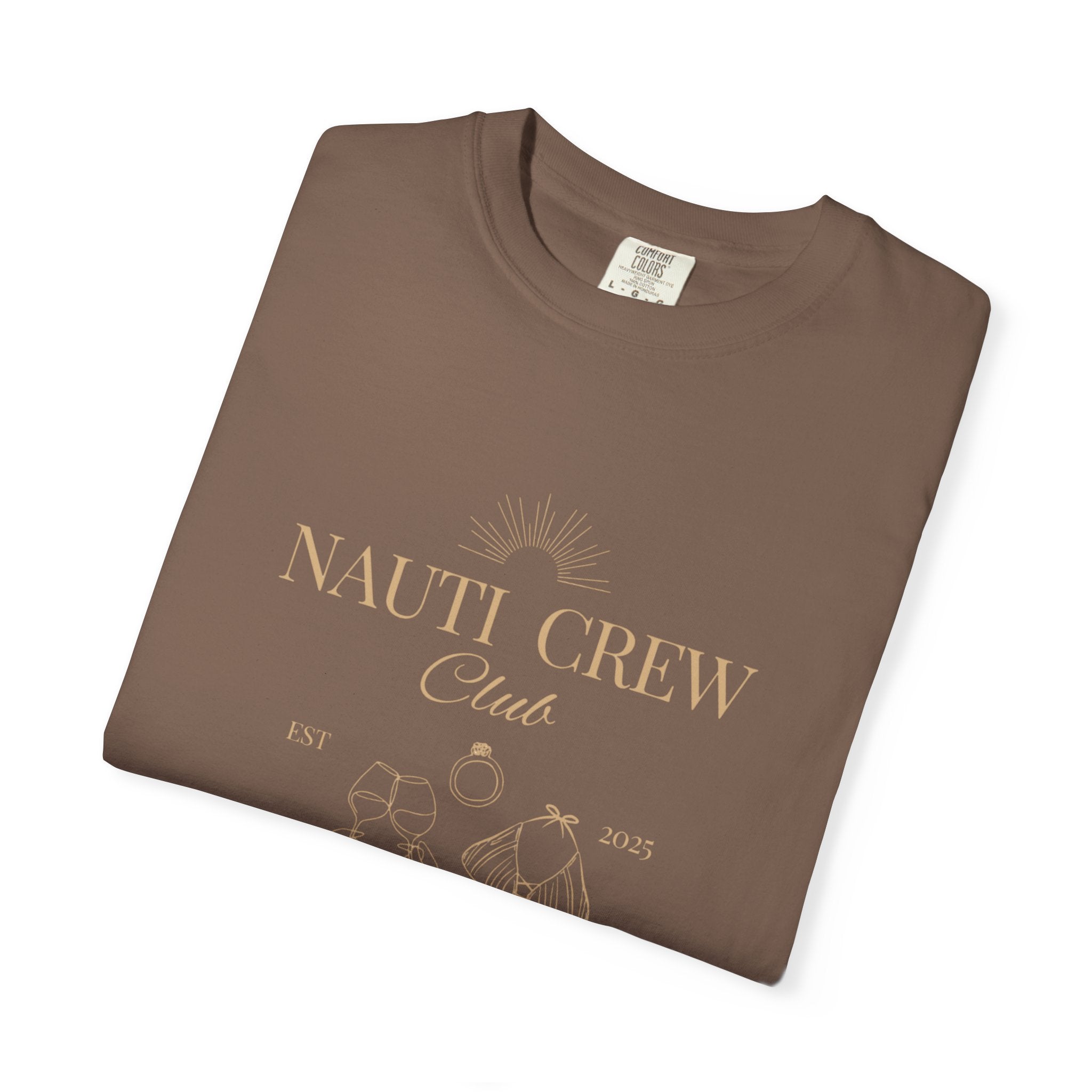 Matching "Nauti Crew-Best Mates" -T-Shirt, Pefect for Bachelorette and Wedding Parties- Unisex Vacation Top, Sailor Humor Apparel