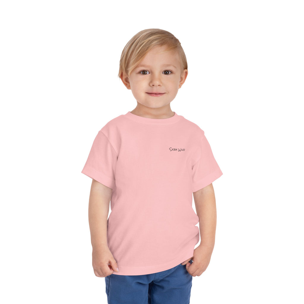 Toddler (2T-5T)- "Stay Wild" (Front) "Walk. Run. Wakeboard." (Back) -Short Sleeve Tee