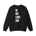 Adult- "Born for this"- (Front)  "In My Lake Era" (Back)- White Writing- Unisex Crewneck Sweatshirt