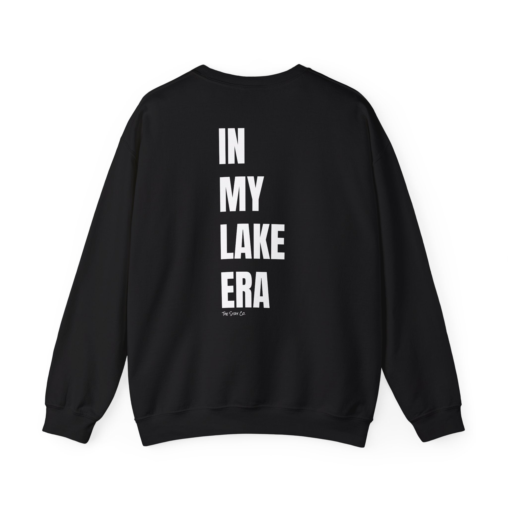 Adult- "Born for this"- (Front)  "In My Lake Era" (Back)- White Writing- Unisex Crewneck Sweatshirt