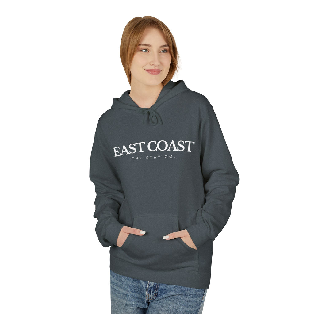 Adult-East Coast - White Writing Hoodie