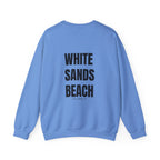 Adult- "'Catch me at"-(Front)- "White Sands Beach Old Lyme, CT"- (Back)- (No Flag) Custom Sweatshirt for location