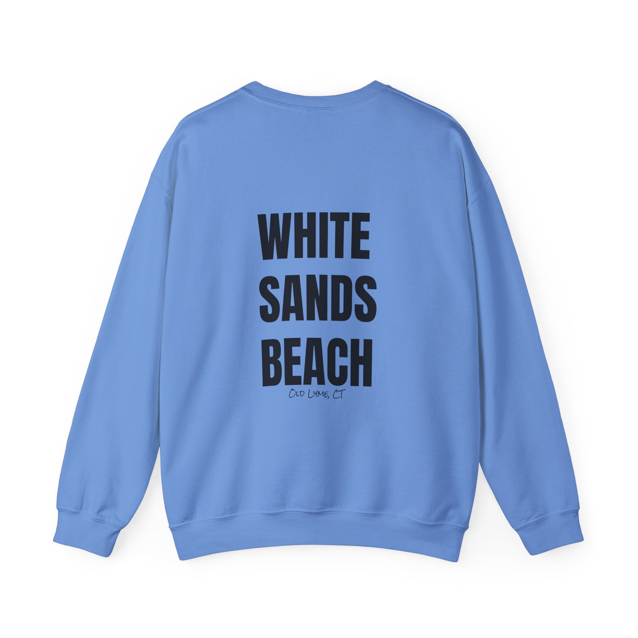 Adult- "'Catch me at"-(Front)- "White Sands Beach Old Lyme, CT"- (Back)- (No Flag) Custom Sweatshirt for location