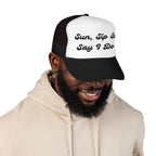 "Sun, Sip & Say I Do"- Foam Trucker Hat, Embroidered Cap, BBQ Hat, Perfect Gift for Grilling Enthusiasts, Summer BBQ Accessory, Fun Party Hat