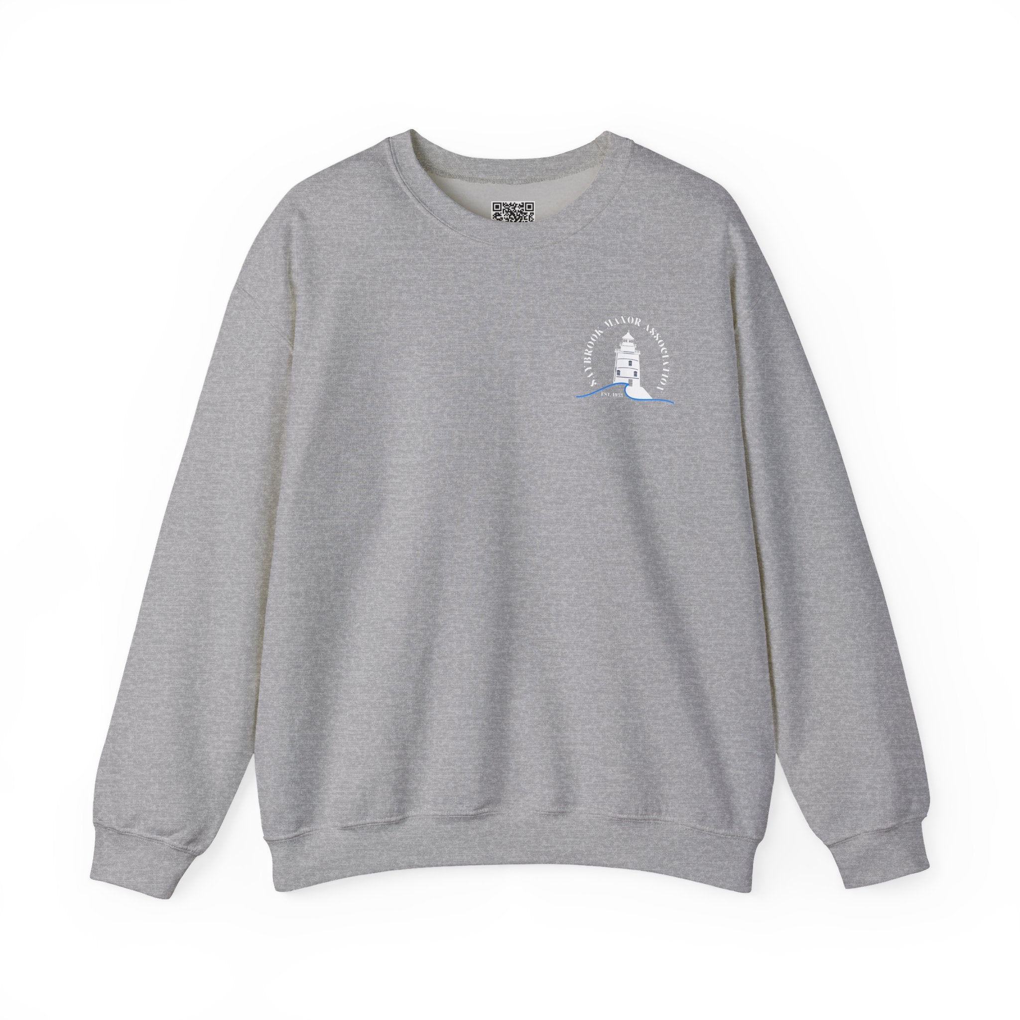 Adult- Old Saybrook Crewneck Sweatshirt With Association Logo On Front