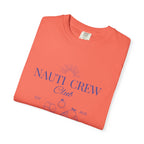 Matching shirt- "Nauti Crew-Best Mates" T-shirt, Unisex Garment-Dyed Tee for Bachelorette and Wedding Parties by the Lake-Perfect for Summer Vacations, Boating Trips, Family Gatherings