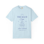 Matching "The Bach Club -Last Splash- Candlewood Lake" -T-Shirt in Blue Writing-Choose a Color-  Perfect for Bachelorette and Wedding Parties- Unisex Vacation Top, Sailor Humor Apparel