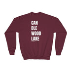 Youth-(XS-XL) "Catch Me At" (Front) "Candlewood Lake" (Back)- Unisex Crewneck Sweatshirt