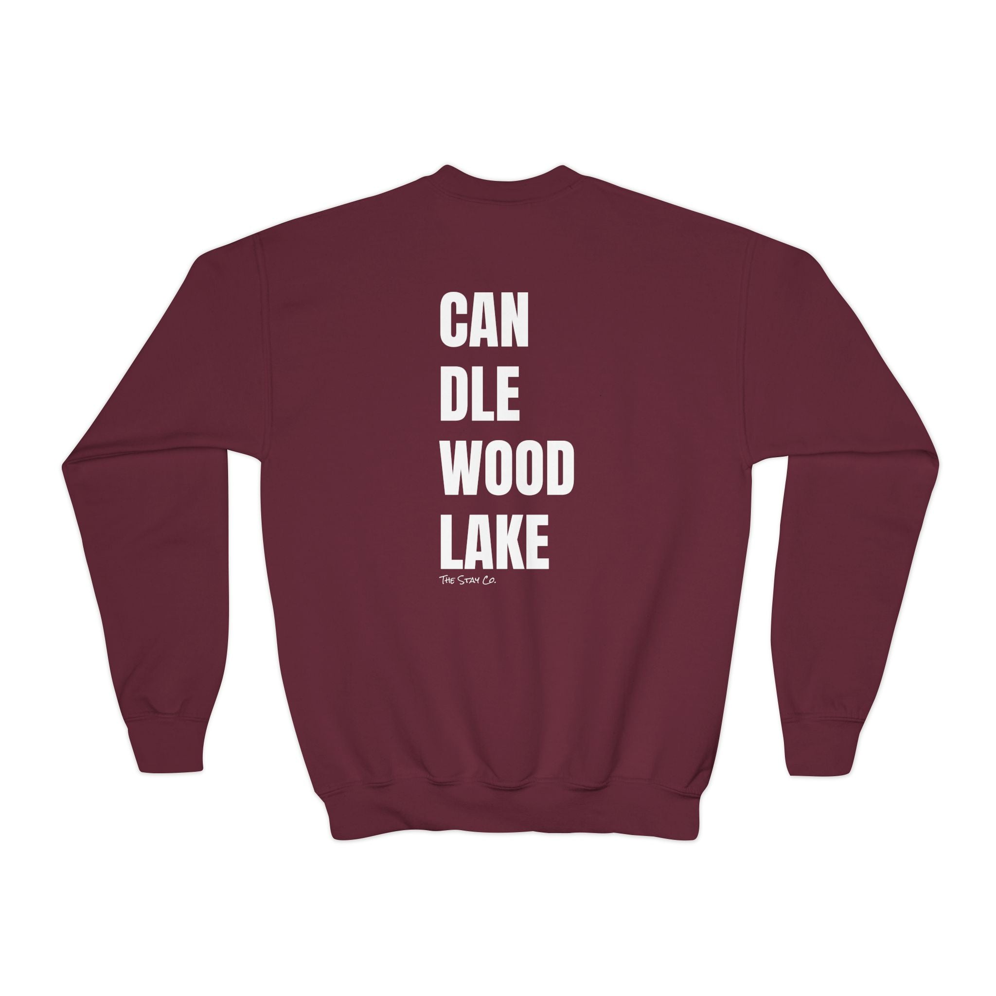 Youth-(XS-XL) "Catch Me At" (Front) "Candlewood Lake" (Back)- Unisex Crewneck Sweatshirt