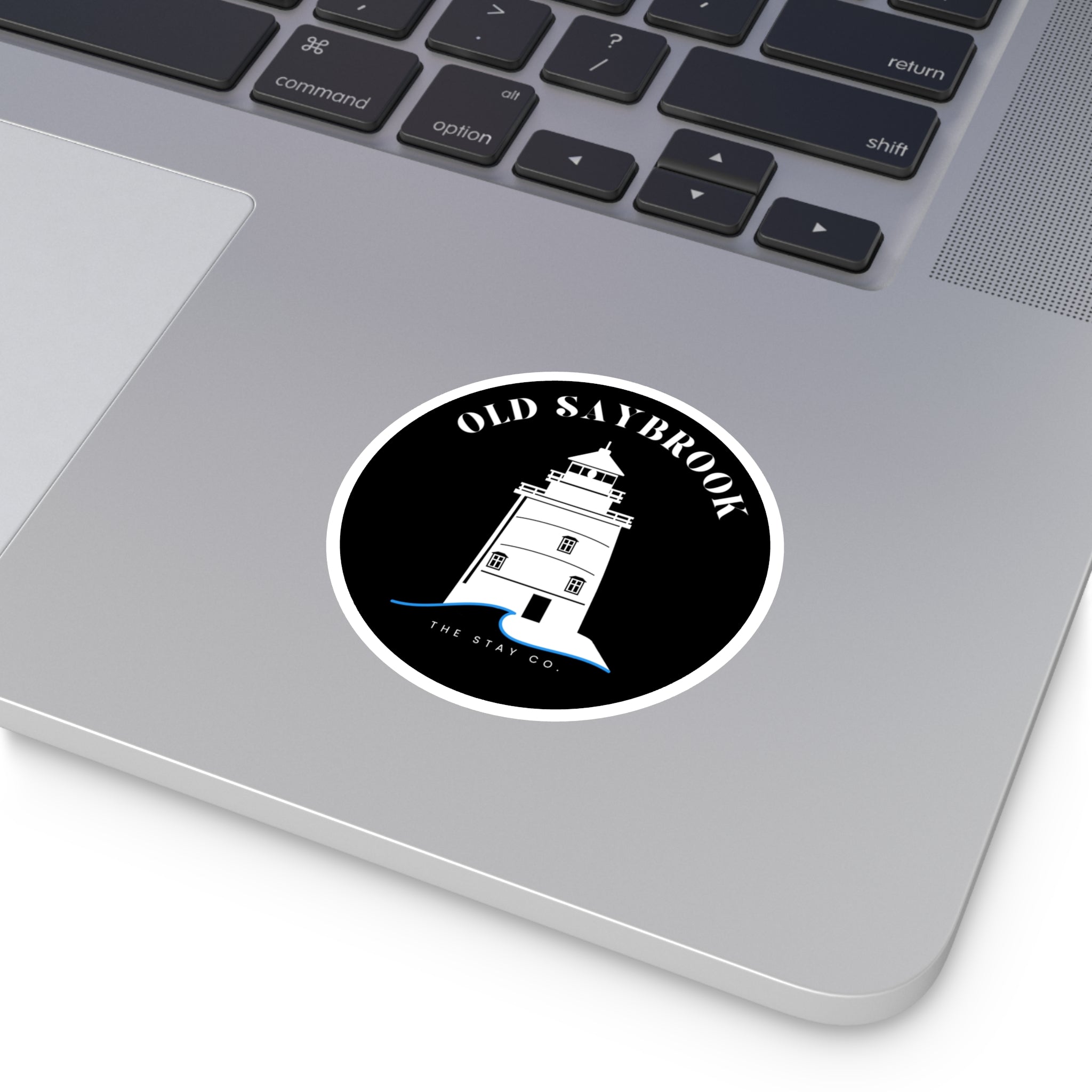 Old Saybrook Lighthouse Round Stickers