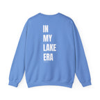 Adult- "Born for this"- (Front)  "In My Lake Era" (Back)- White Writing- Unisex Crewneck Sweatshirt