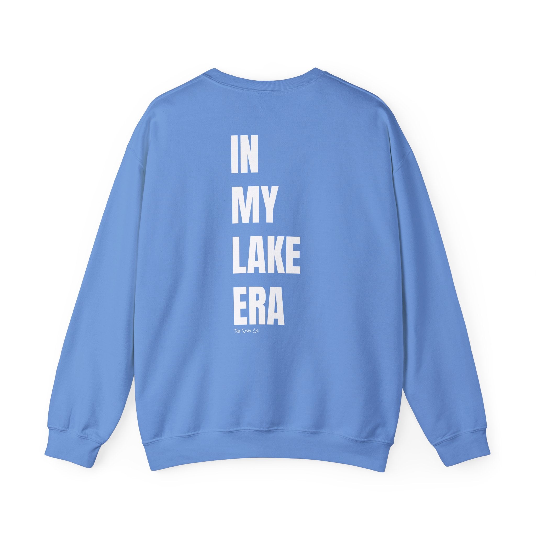 Adult- "Born for this"- (Front)  "In My Lake Era" (Back)- White Writing- Unisex Crewneck Sweatshirt