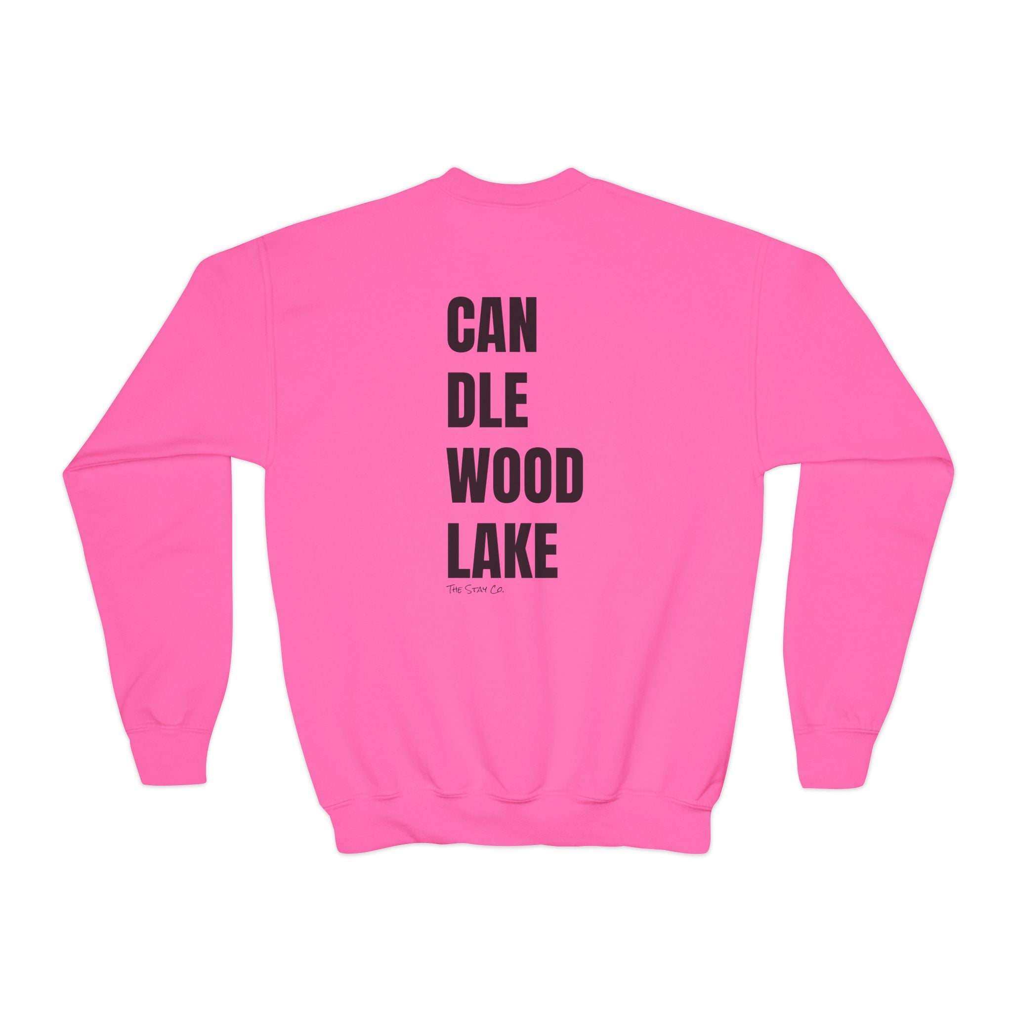 Youth-(XS-XL) "Catch Me At" (Front) "Candlewood Lake" (Back)- Unisex Crewneck Sweatshirt