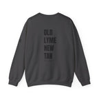 Adult- "Salty AF" (Front) "Old Lyme New Tan" (Back)- with Flag -Unisex Crewneck