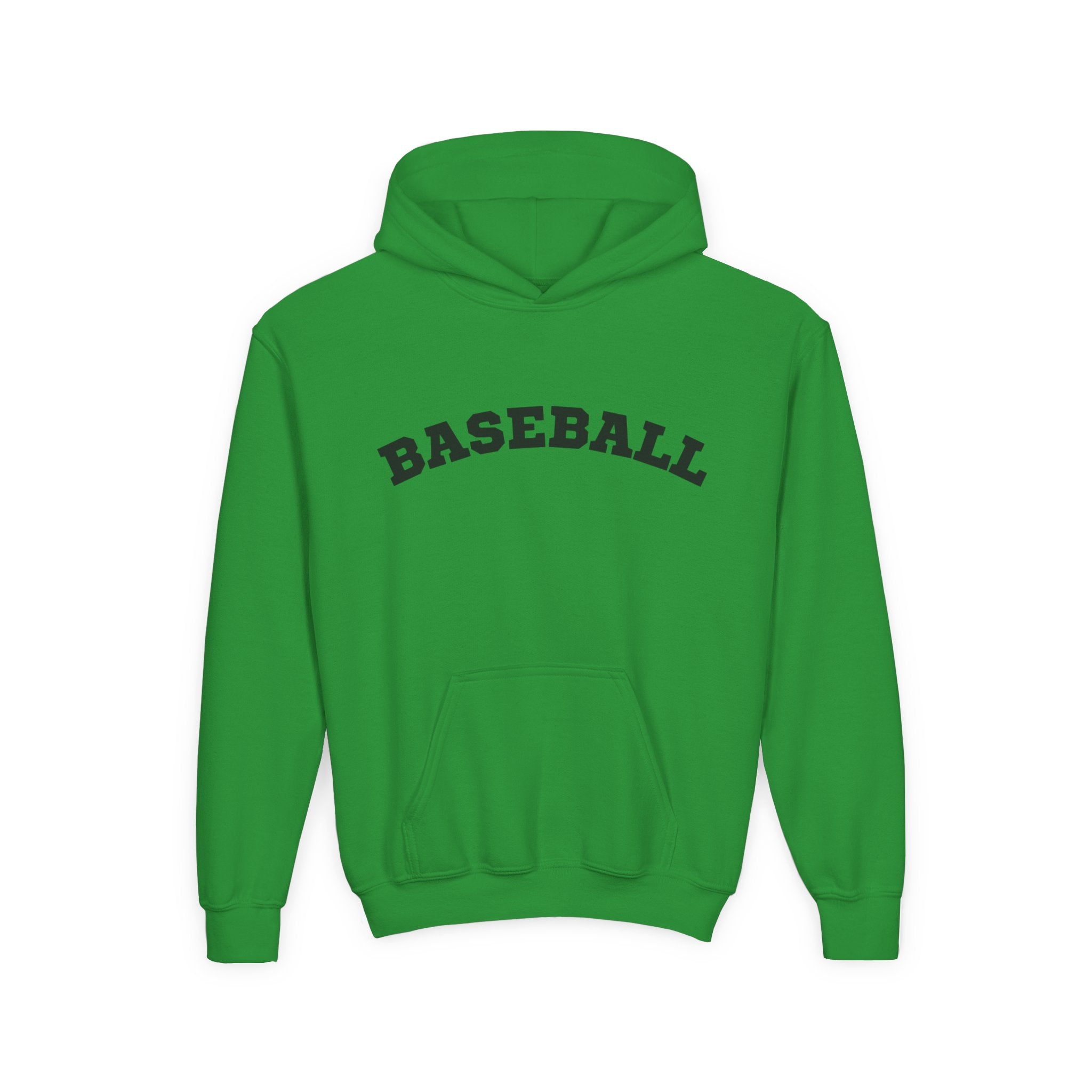 Youth Hoodie "Baseball" - Choose Your Color- Sports Apparel, Gift for Young Athletes, Team Spirit, Cozy Sweatshirt, Game Day Ready