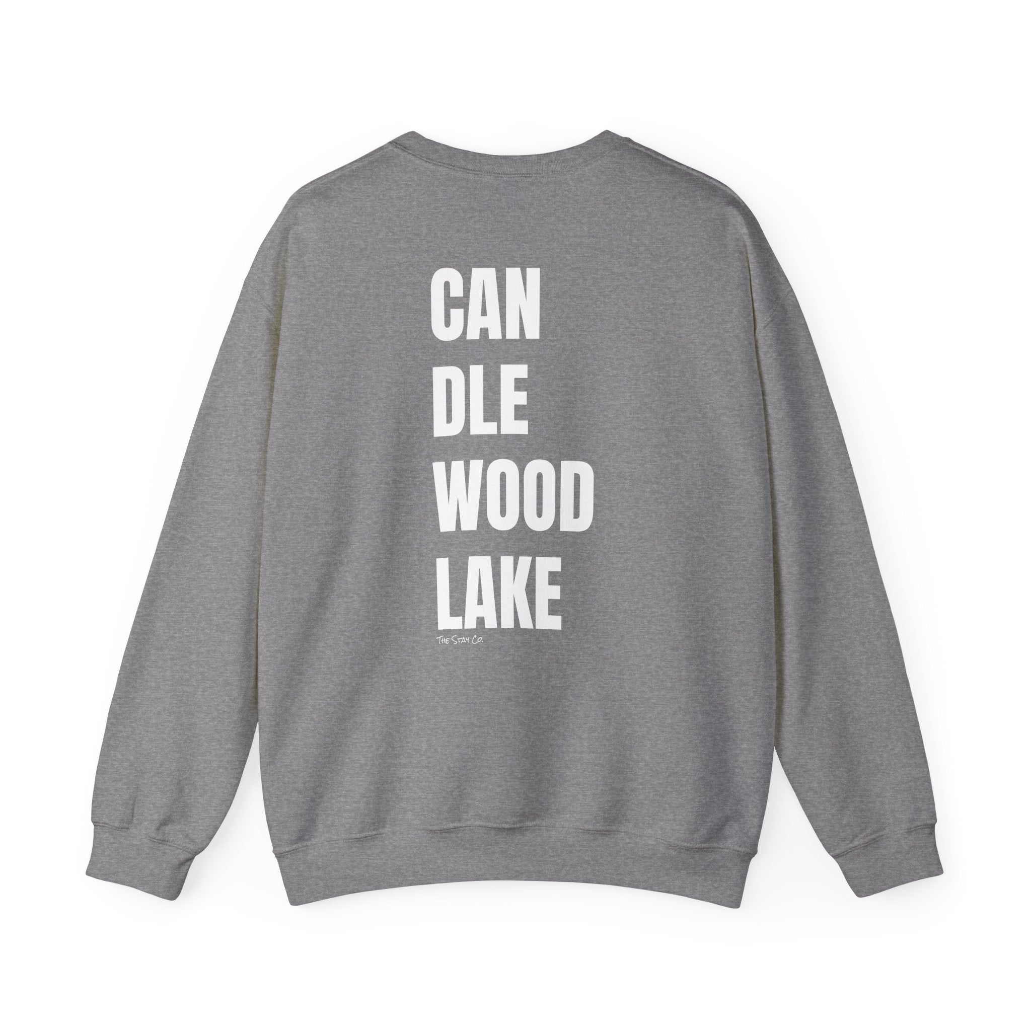 Catch Me at Candlewood Lake Crewneck (White Text)